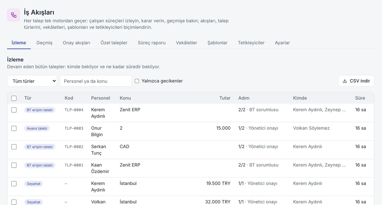 İş Akışları